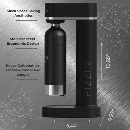 FIZZIT Spärklï Sparkling Water Maker Stainless Steel Bottles