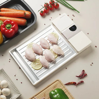 Kitchen Smart Tools Aluminum Electric Defroster Tray for Rapid Meat Pork Seafood Frozen Food Thawing for Steak and Poultry