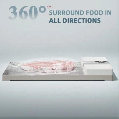 Kitchen Smart Tools Aluminum Electric Defroster Tray for Rapid Meat Pork Seafood Frozen Food Thawing for Steak and Poultry