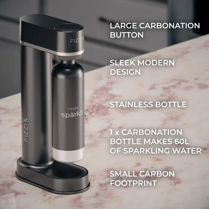 FIZZIT Spärklï Sparkling Water Maker Stainless Steel Bottles